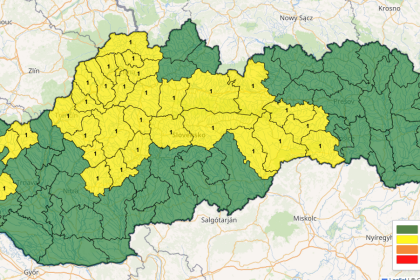 Na zapade a severozapade Slovenska hrozia povodne z dazda