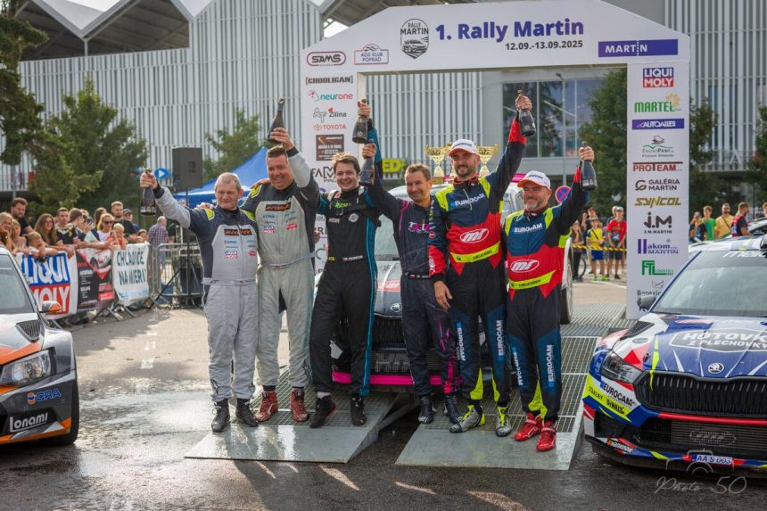 Penalizacia pripravila slovenskych pretekarov o vitazstvo Rally Martin ovladli najma Cesi