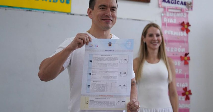 Ekvador Volici rozhoduju o ustavnych reformach