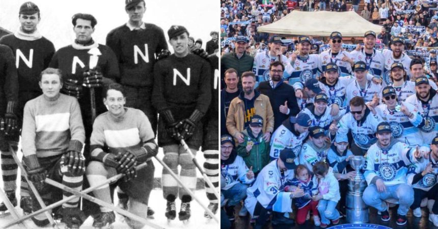 Zamrznuta luka k dotyku s NHL Sto rokov hokeja