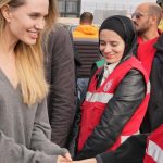 Angelina Jolieova navstivila egyptsku stranu Rafah do Gazy