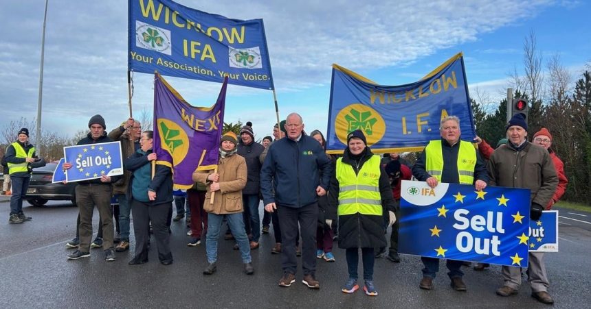 Irsky polnohospodari protestovali proti dohode EU a Mercosur