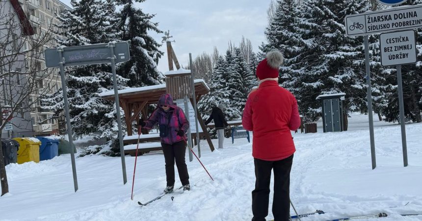 Kvalitna bezecka stopa na sidlisku Liptovsky Mikulas