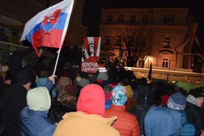 V Ziline protestovali studenti Premiera Fica vyzvali na diskusiu