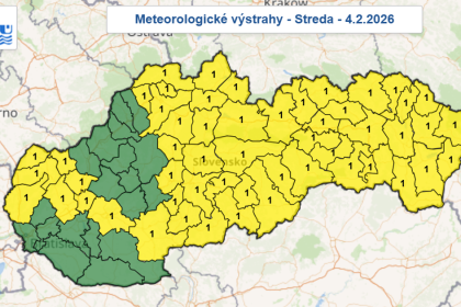 Stredne a vychodne Slovensko moze do konca dna zasiahnu pohadovica