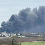 v areali byvaleho zavodu bukoza v hencovciach sa rozputal poziar