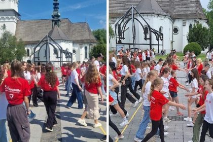 Namestie sa opat premenii na tanecny parket tanecnici sa chystaju prekonat svetovy rekord