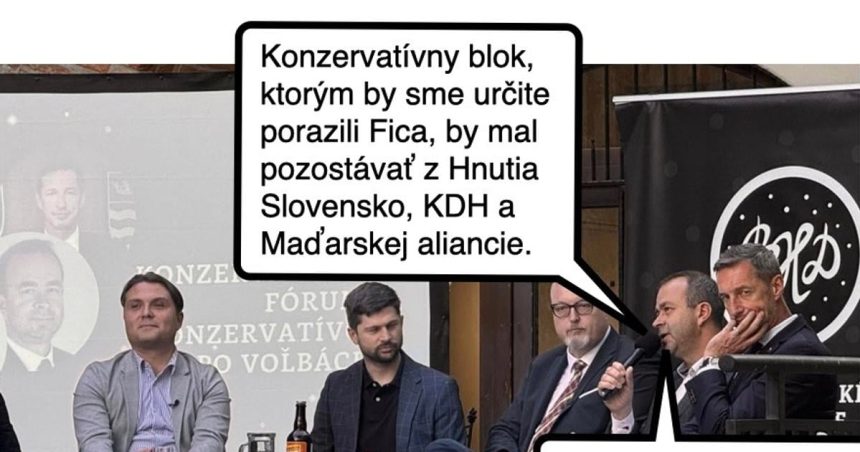 Cynicka obluda Konzervativny blok Ficoch pomocnikov
