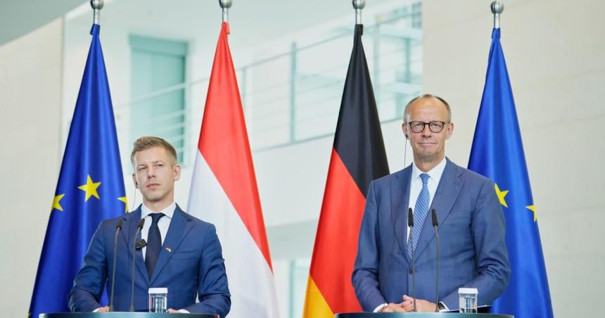 Samit V4 sa uskutocni 23 juna v Budapesti oznamil Magyar po schodzke s Merzom