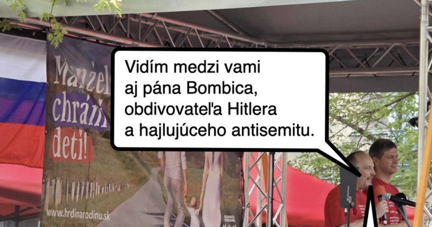 Cynicka obluda Bombic na spravnom mieste