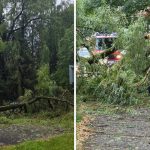 Polamane stromy silny vietor a krupobitie Zilinou sa prehnala silna burka prudko sa ochladilo
