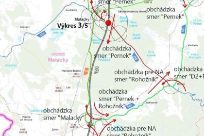 v piatok sa docasne uzavru vetvy dialnicnej kriovatky malacky na d2