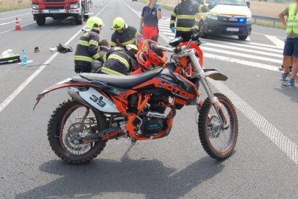 Na motorke jazdil bez vodicskeho preukazu a s dvoma promile Zrazil sa s nakladnym vozidlom