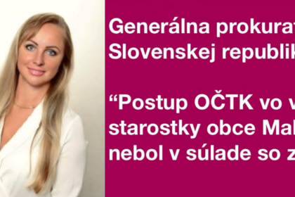 za sest rokov jedenast priestupkov generalny prokurator sa vyjadril k starostke malatinjej