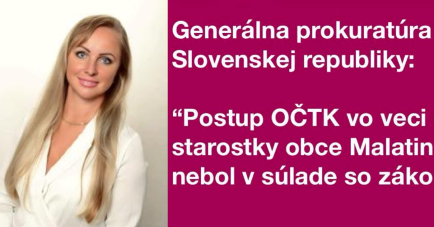 za sest rokov jedenast priestupkov generalny prokurator sa vyjadril k starostke malatinjej